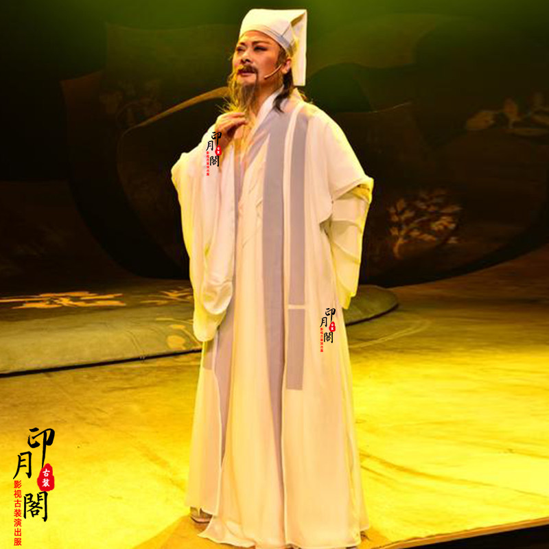 古装影视华佗扁鹊李时珍同款男士棉麻古代郎中民族服装