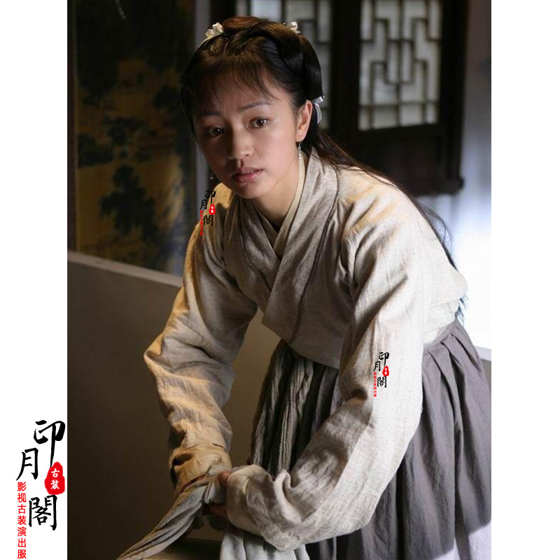 影视丫鬟古代路人下人服下古装老太婆棉麻女士民族服装