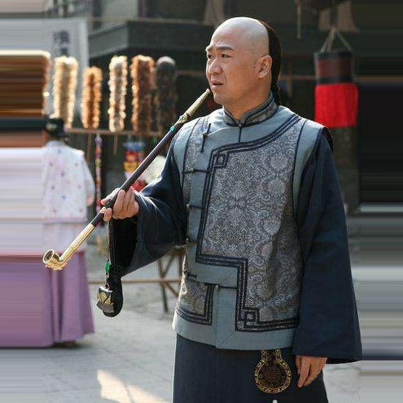 影视纪晓岚和珅同款古装男清朝长袍长衫马褂老爷服掌柜古装演出服