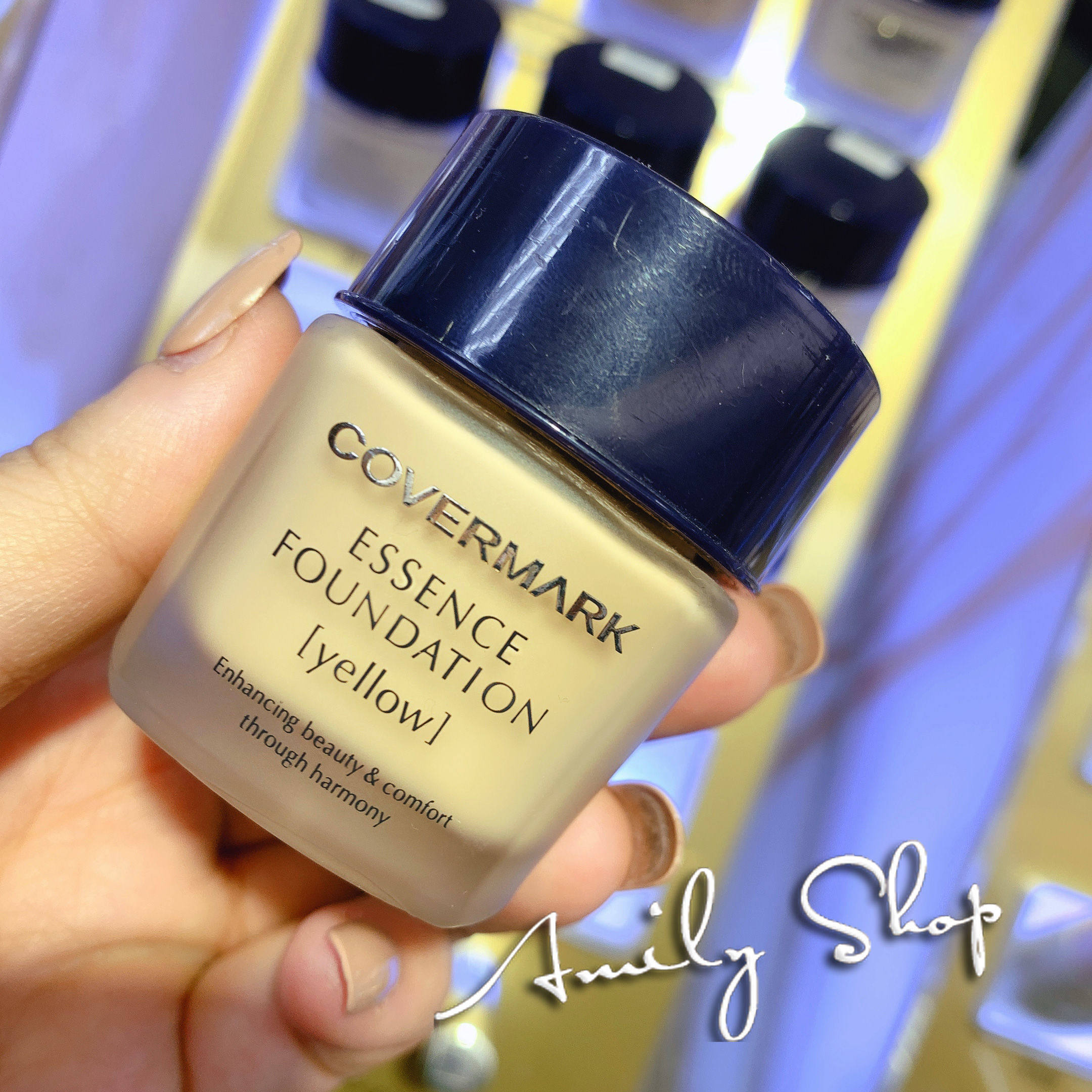 粉底日本covermark傲丽中草草本修护30克养肤遮瑕粉底液