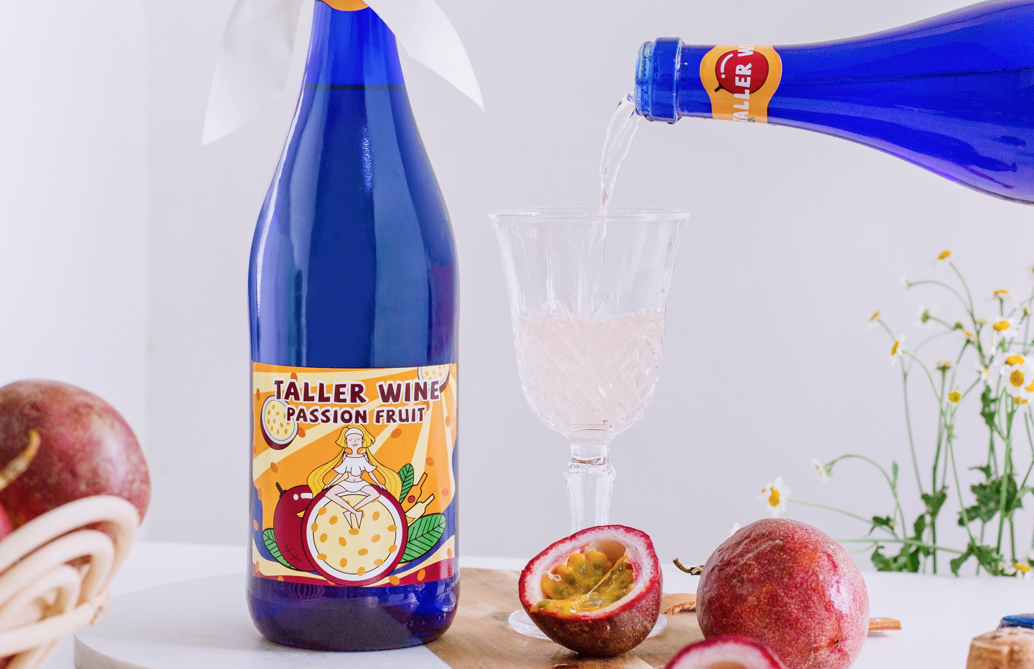 萄乐/百香果起泡气泡酒少女心香槟果酒葡萄酒甜酒750ml