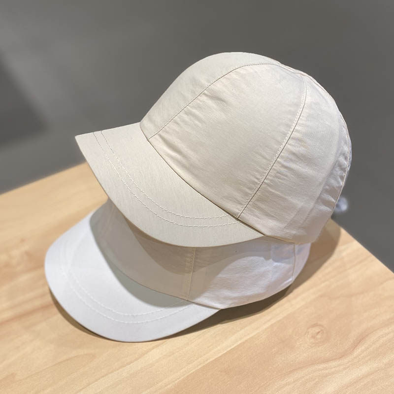 韩版ins帽子子女速干春夏雨季纯色短檐棒球帽帽子