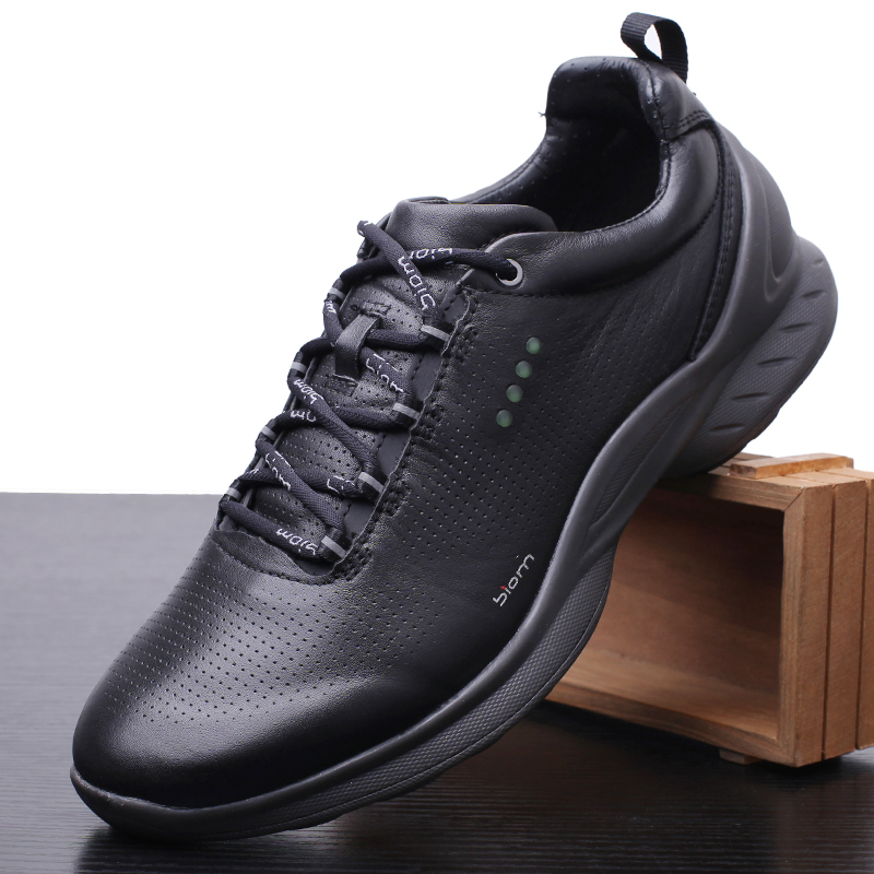 春秋款真皮运动鞋男头层牛皮透气男士休闲皮鞋外贸户外男鞋全牛皮