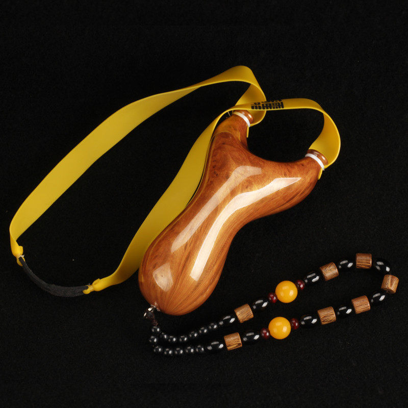 木纹款胖飞虎弹弓户外扁皮天罡淮撑反曲户外竞技胖飞虎精准弹弓器