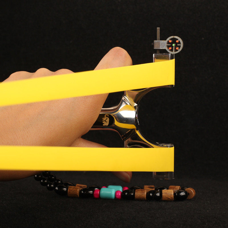 正品高端屠龙轴龙象弹弓 扁皮快压免绑龙象不锈钢大威力弹弓架