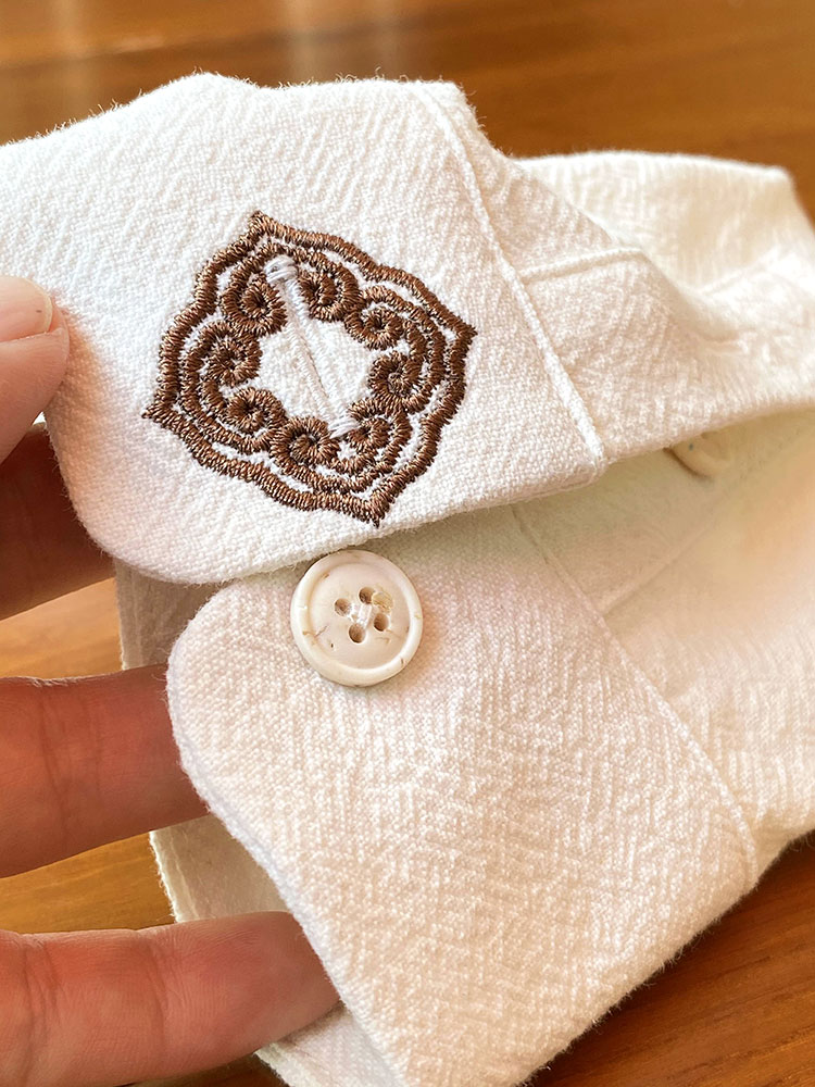 懂你！蚕茧般的肌理~妙不可言~高端个性设计中国风白色长袖衬衫男