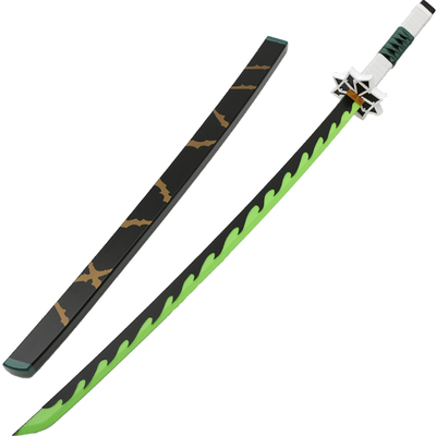 鬼灭之刃刀不死实弥剑士动漫武器木制道具开刃cosplay配件