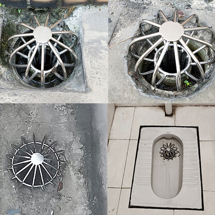排水管天台地漏屋顶落水水管防堵不锈钢下水道网罩地漏