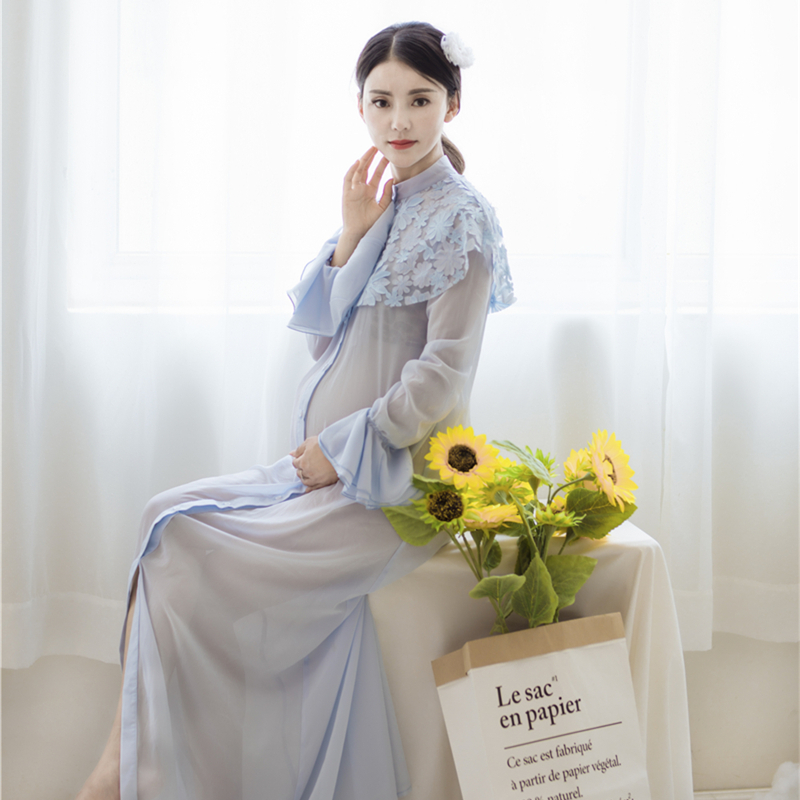 孕妇新款韩版影楼孕妇装2019写真服装时尚拍照影楼服装