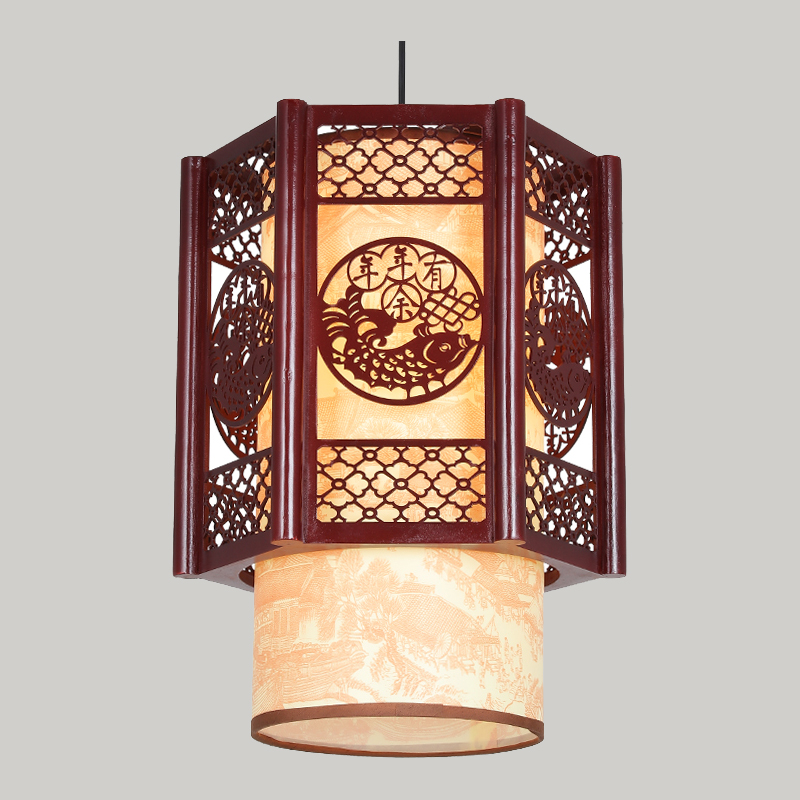中式仿古吊灯酒店餐厅走廊阳台灯具火锅店饭店客厅吊灯