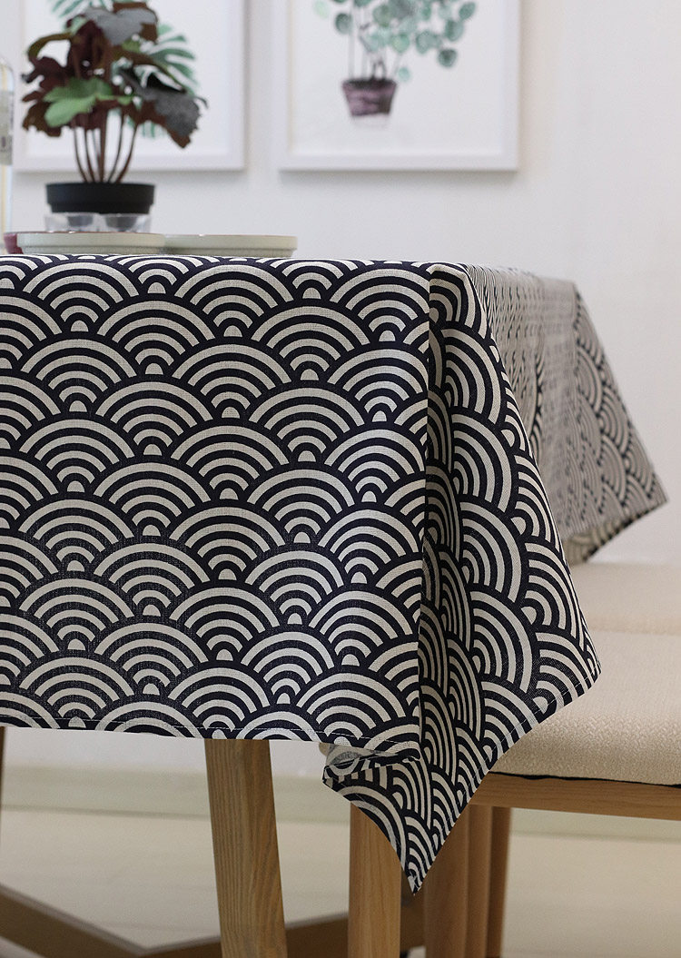 桌布书桌ins学生布艺棉麻日式网红桌布