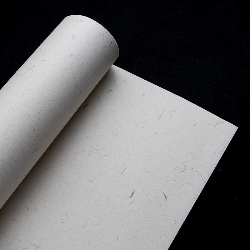 手工半生作品投稿国展纤维麻宣水纹用纸专用宣纸