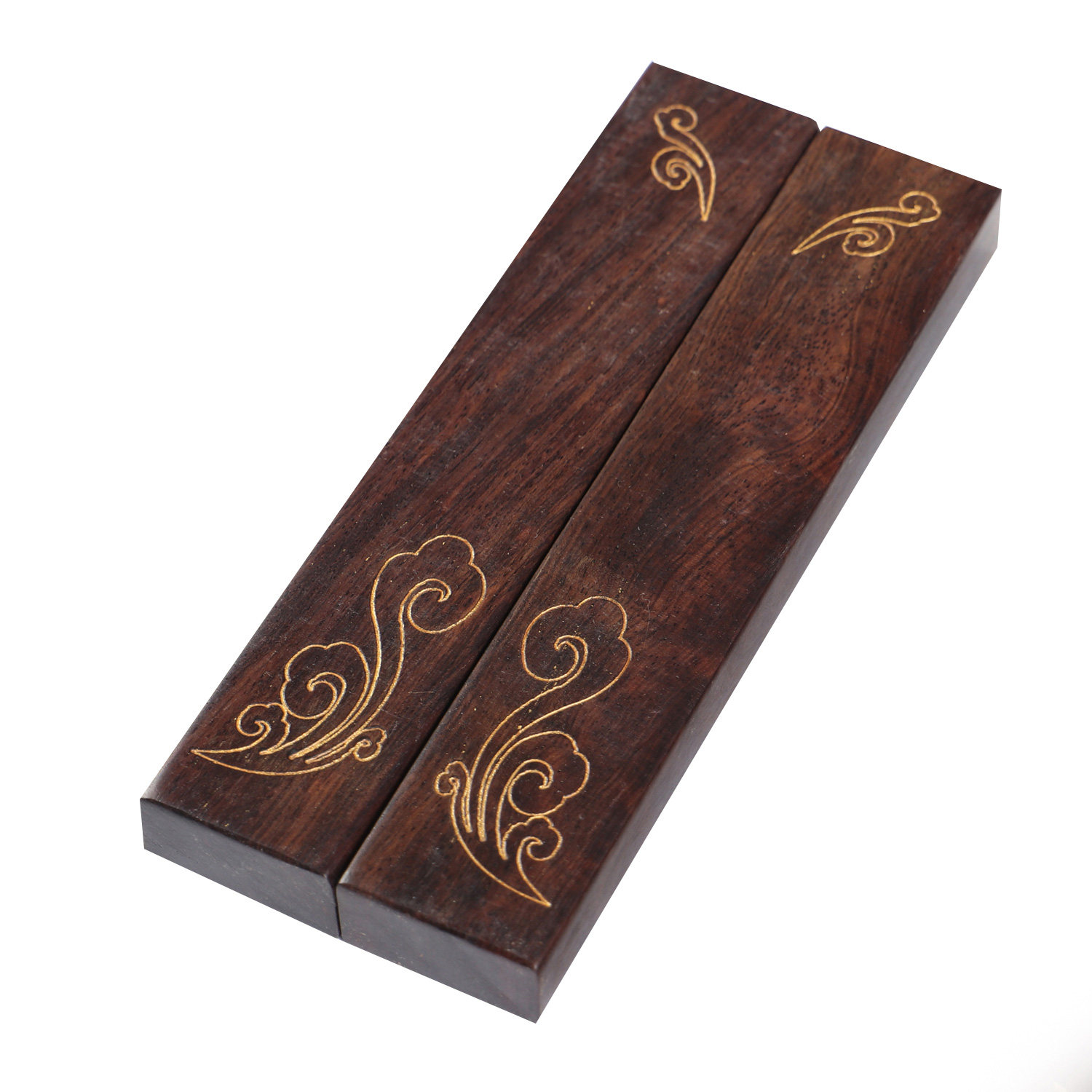 黑梓实木镇尺压纸镇书法镇纸初文房四宝学者学生小号镇纸