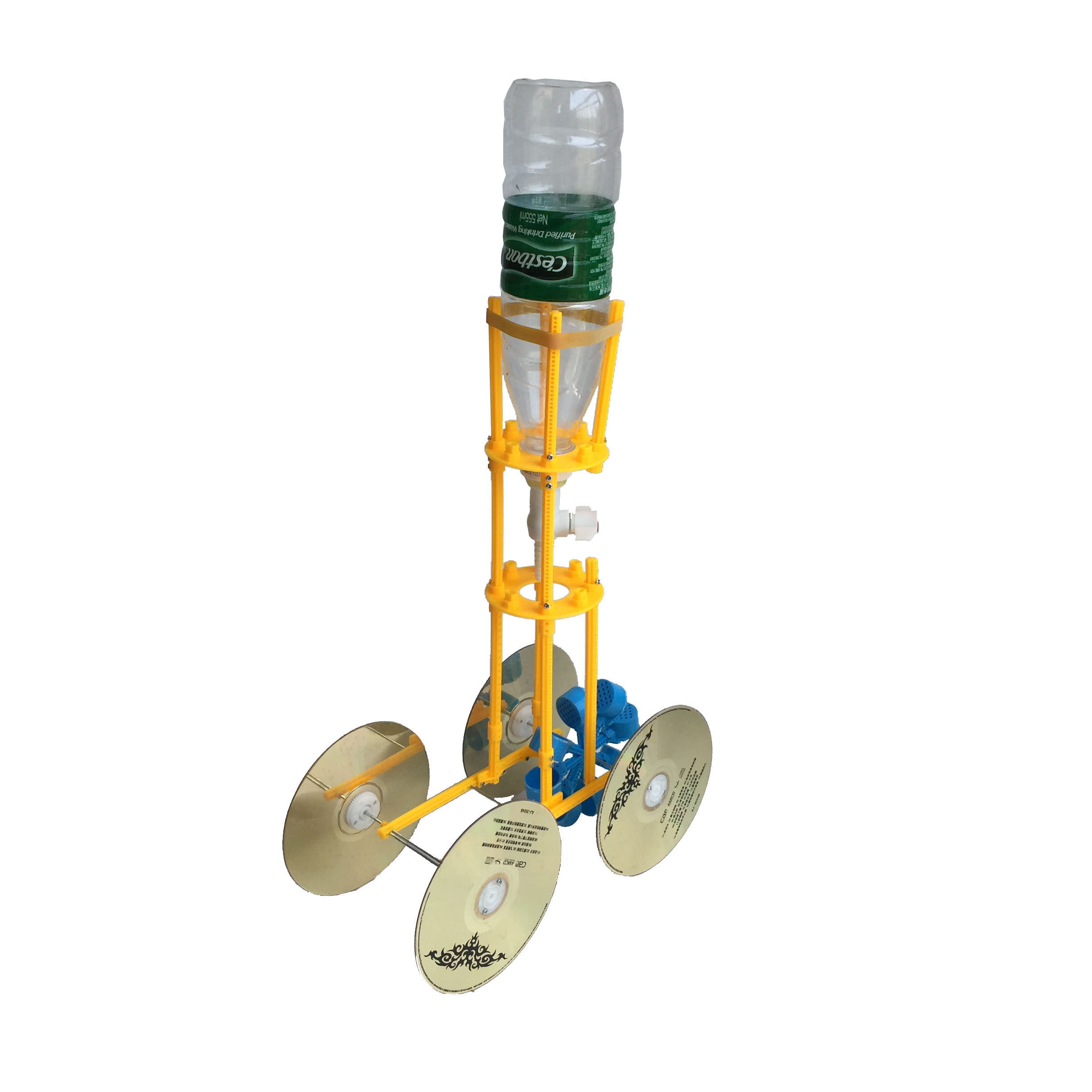 中小学生科技制作创意diy纯水水动力小车能量转化科学实验