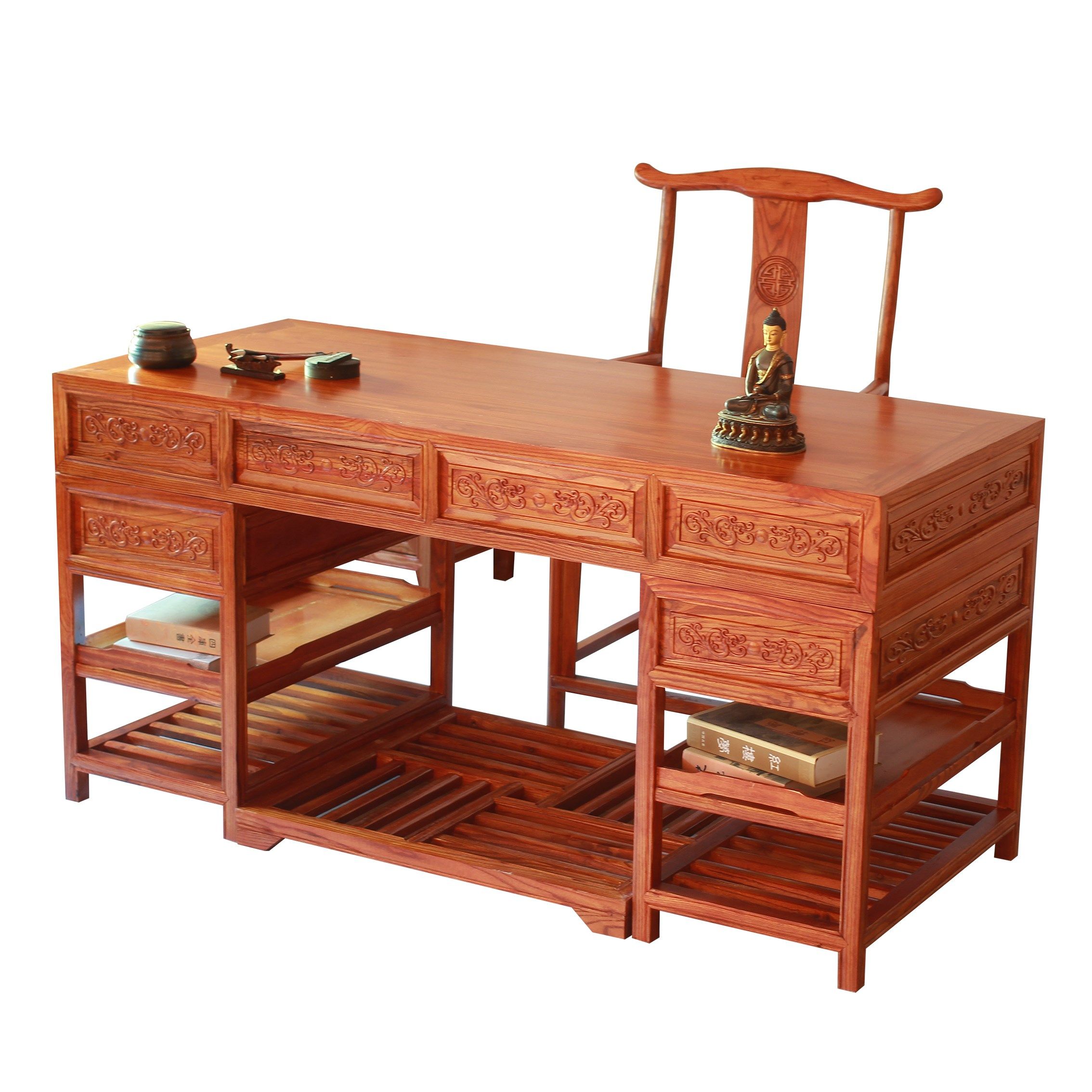 书桌书法仿古办公桌中医诊桌榆木写字台中式班台书桌