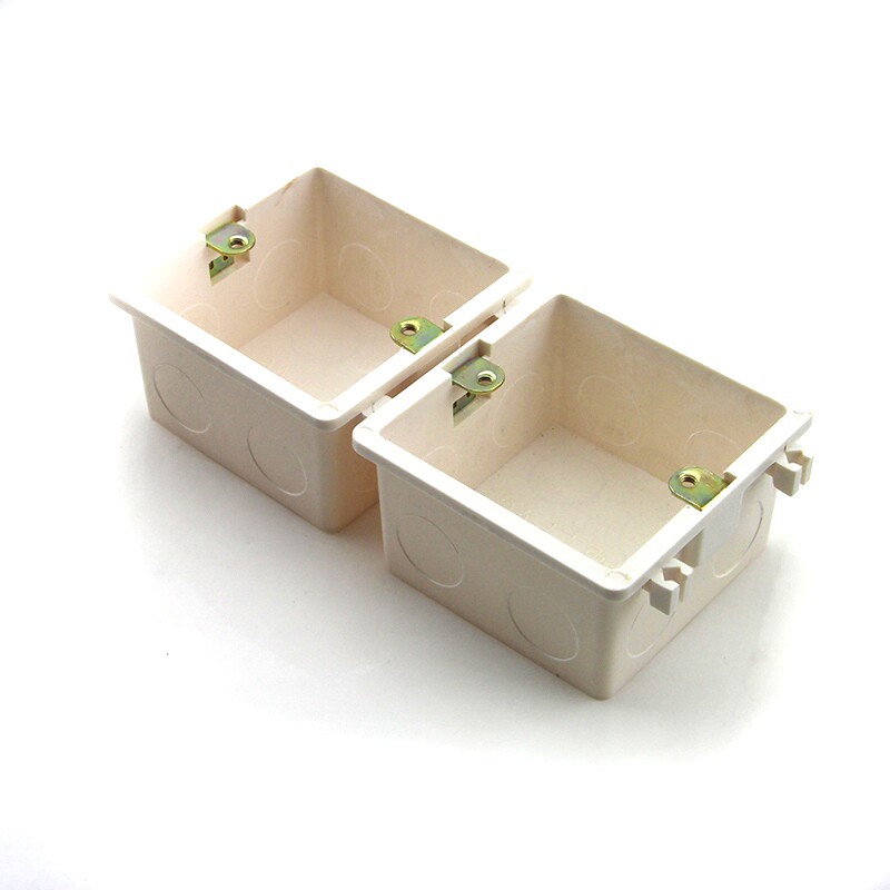 86型开关插座暗装pvc高阻燃接线盒布线盒暗盒底盒86型通用 暗线盒