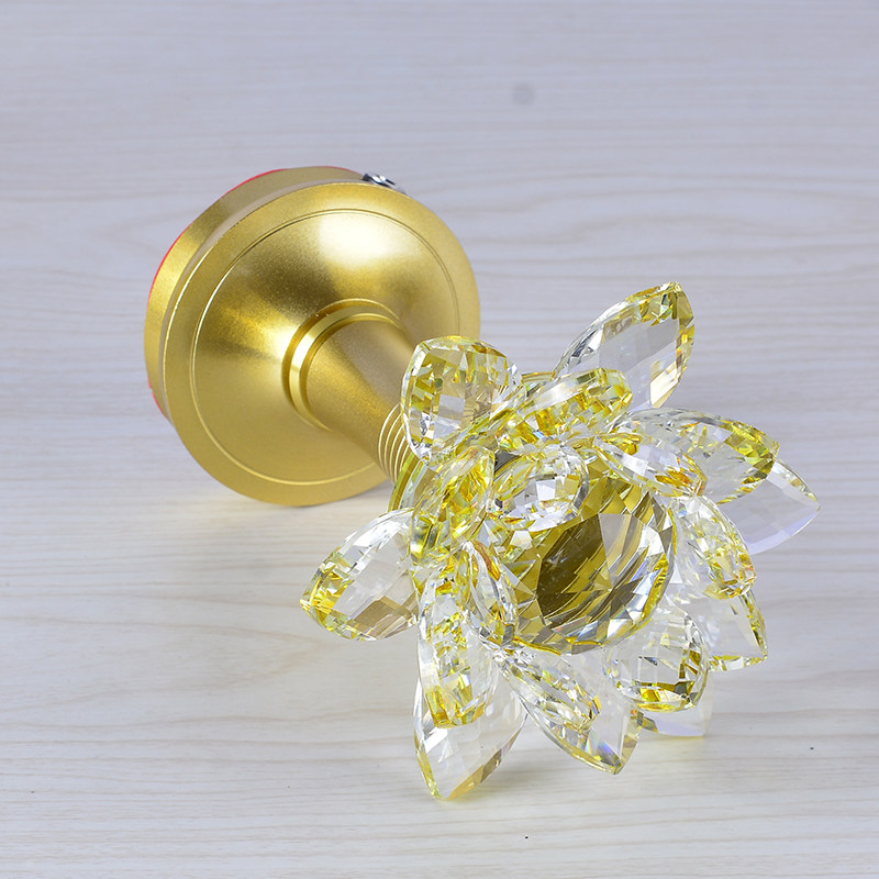 花灯佛前用品水晶玻璃莲花led神台荷花充电荷花灯