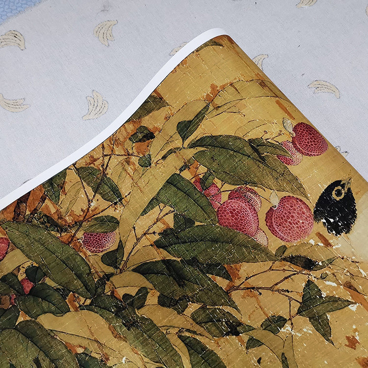 真迹复制赵佶写生翎毛图宋徽宗大英博物博物馆国画