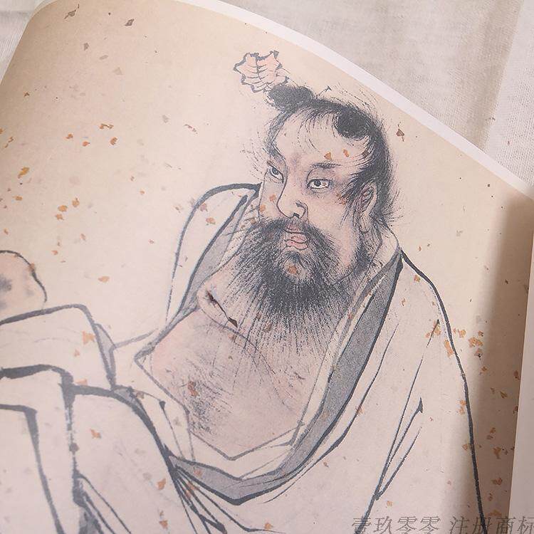 1:1古字画真迹复制品佛教画明张路神仙图册转长卷22.2x636cm现货