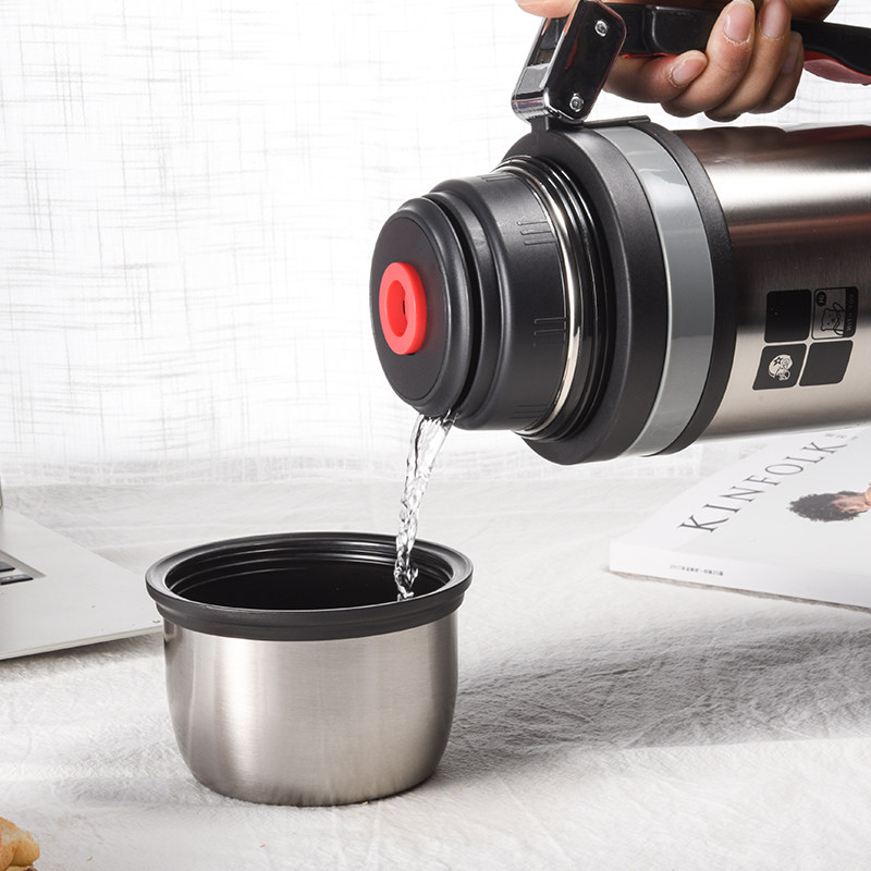 金力真空保温杯户外旅行不锈钢保暖暖壶车载大容量保温壶