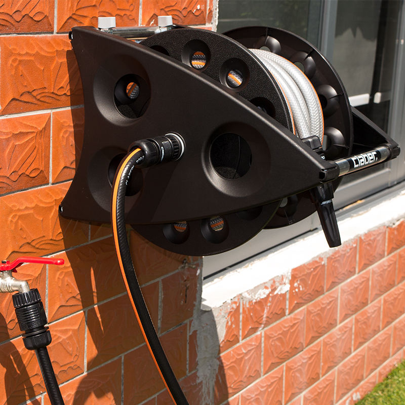 嘉霸花园软管自动卷管器浇花水枪水管收纳架浇水神器收卷套装车