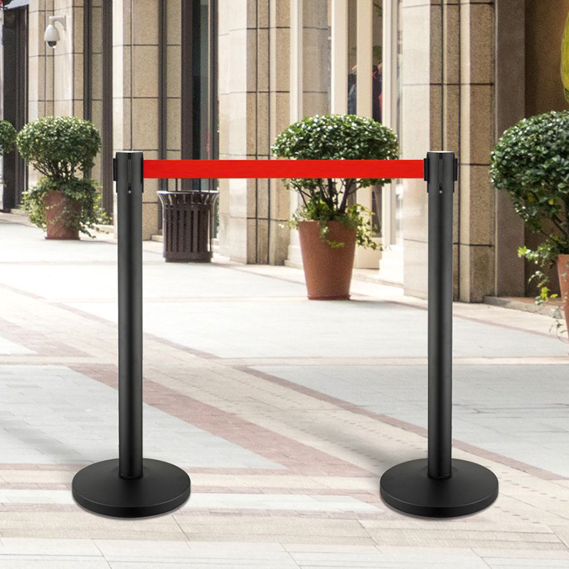 一米米线栏杆不锈钢隔离带伸缩带机机场银行警戒线护栏