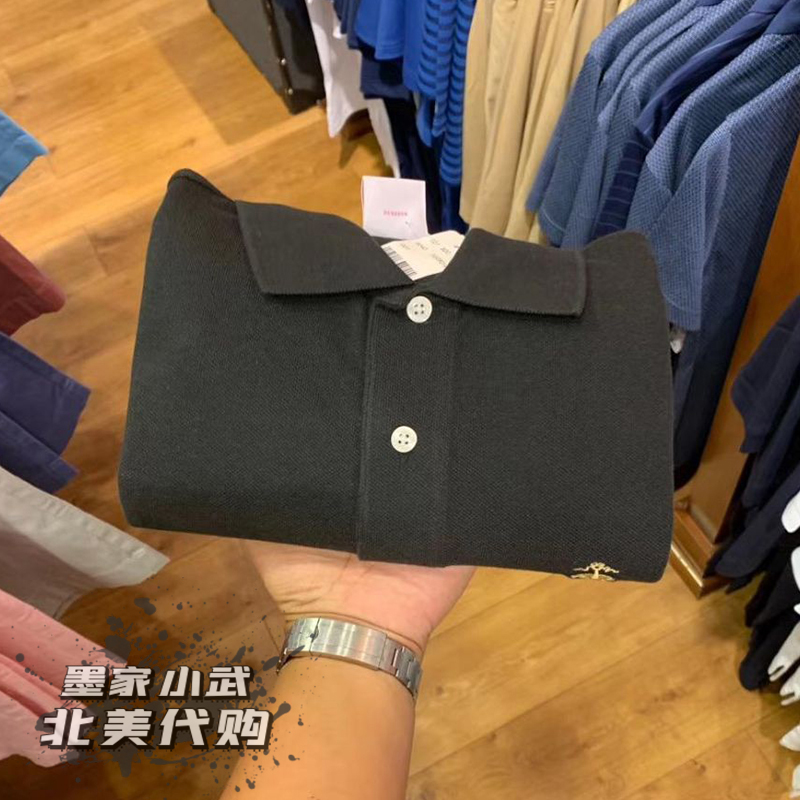 代购Brooks Brothers/布克兄弟POLO衫宽松商务休闲短袖T恤男大码