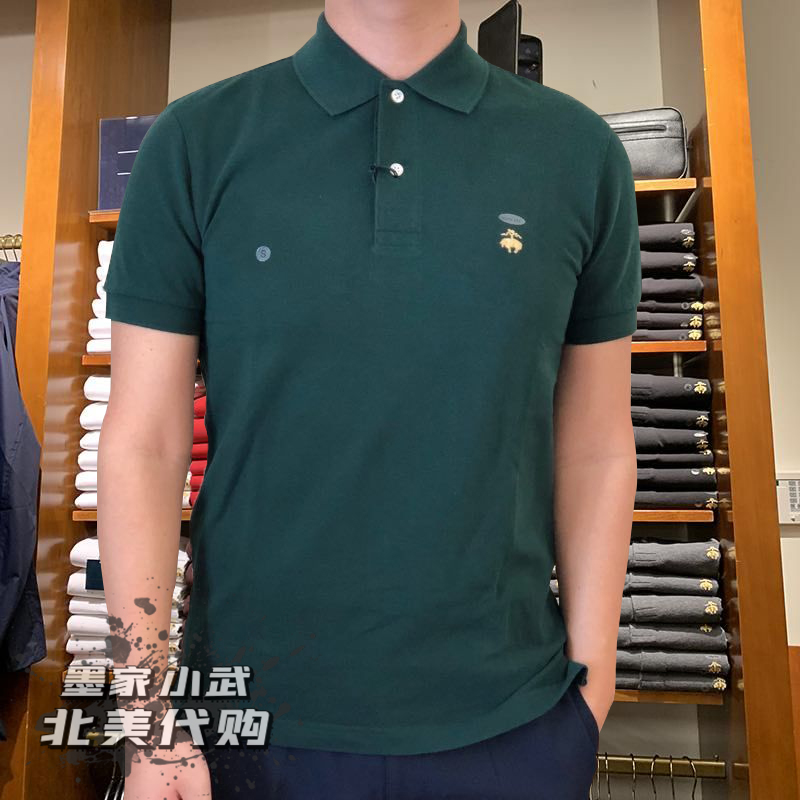 代购Brooks Brothers/布克兄弟春夏新款修身POLO衫短袖男T恤大码