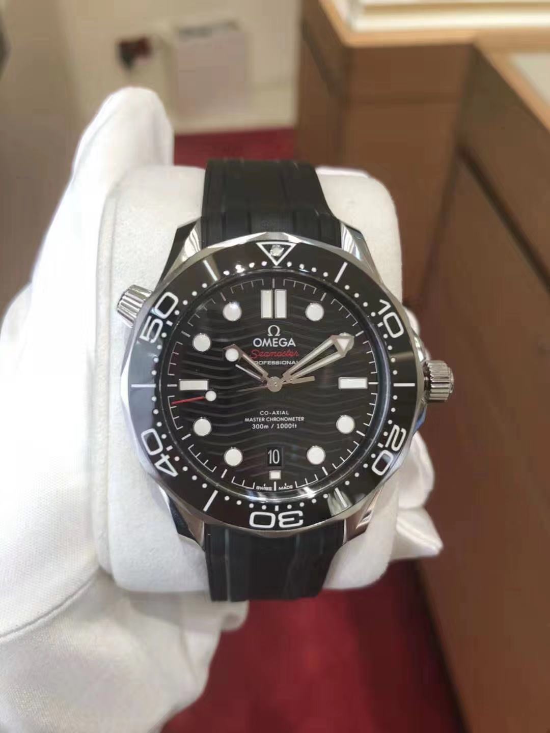 正品 欧米茄新海马300胶带21032422001001