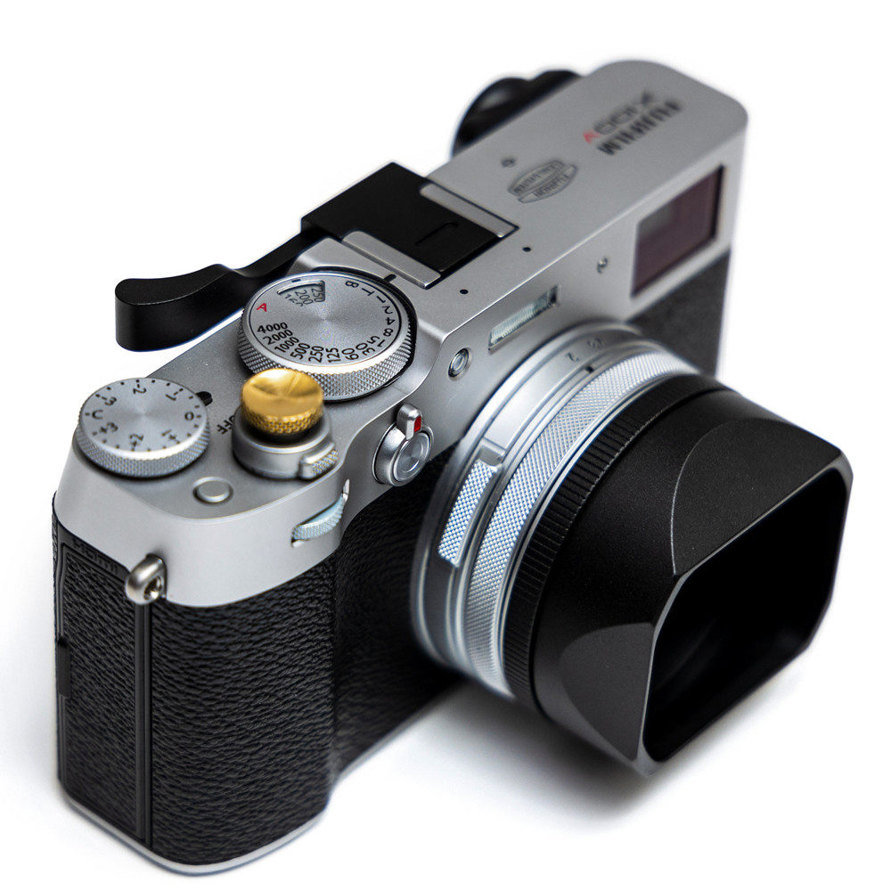 遮光fujifilm富士x100v相机x100tx70方形金属兼容遮光罩