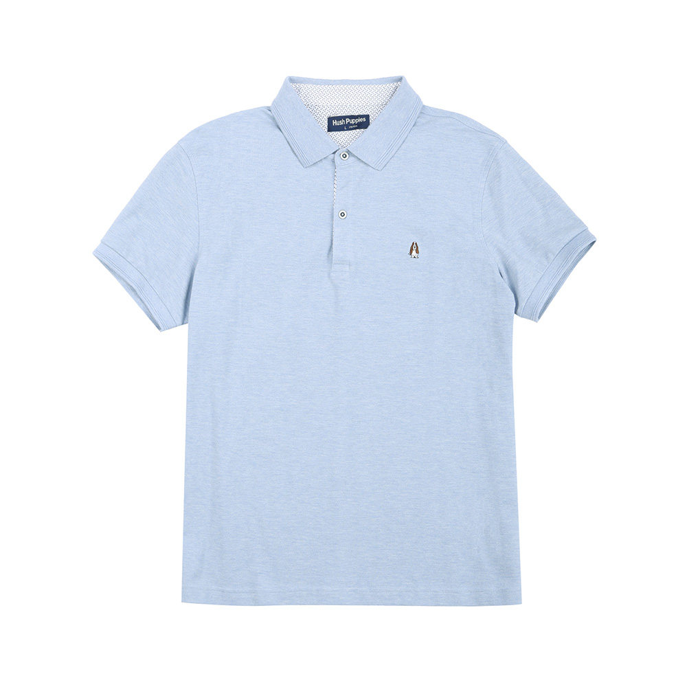 hush puppies暇步士男装2018夏基础款男士短袖polo衫|pd-28181z