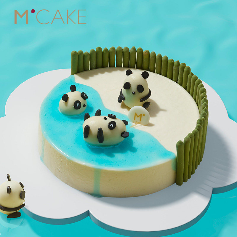 mcake胖达乐园儿童生日慕斯蛋糕同城配送上海新鲜生日蛋糕