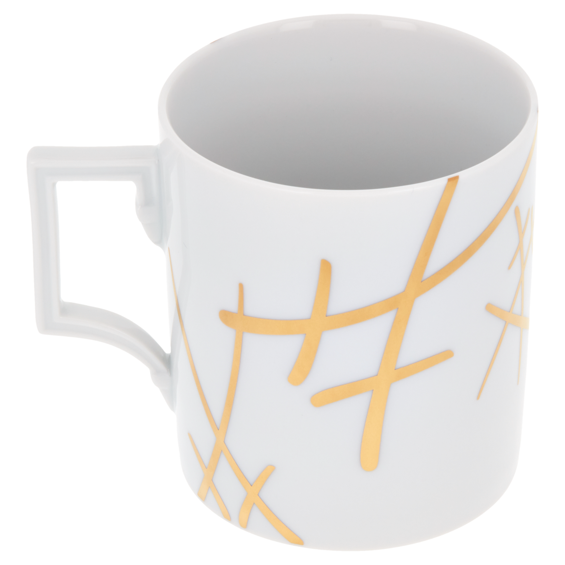 德国meissen梅森金色双剑系列马克简约杯子马克杯