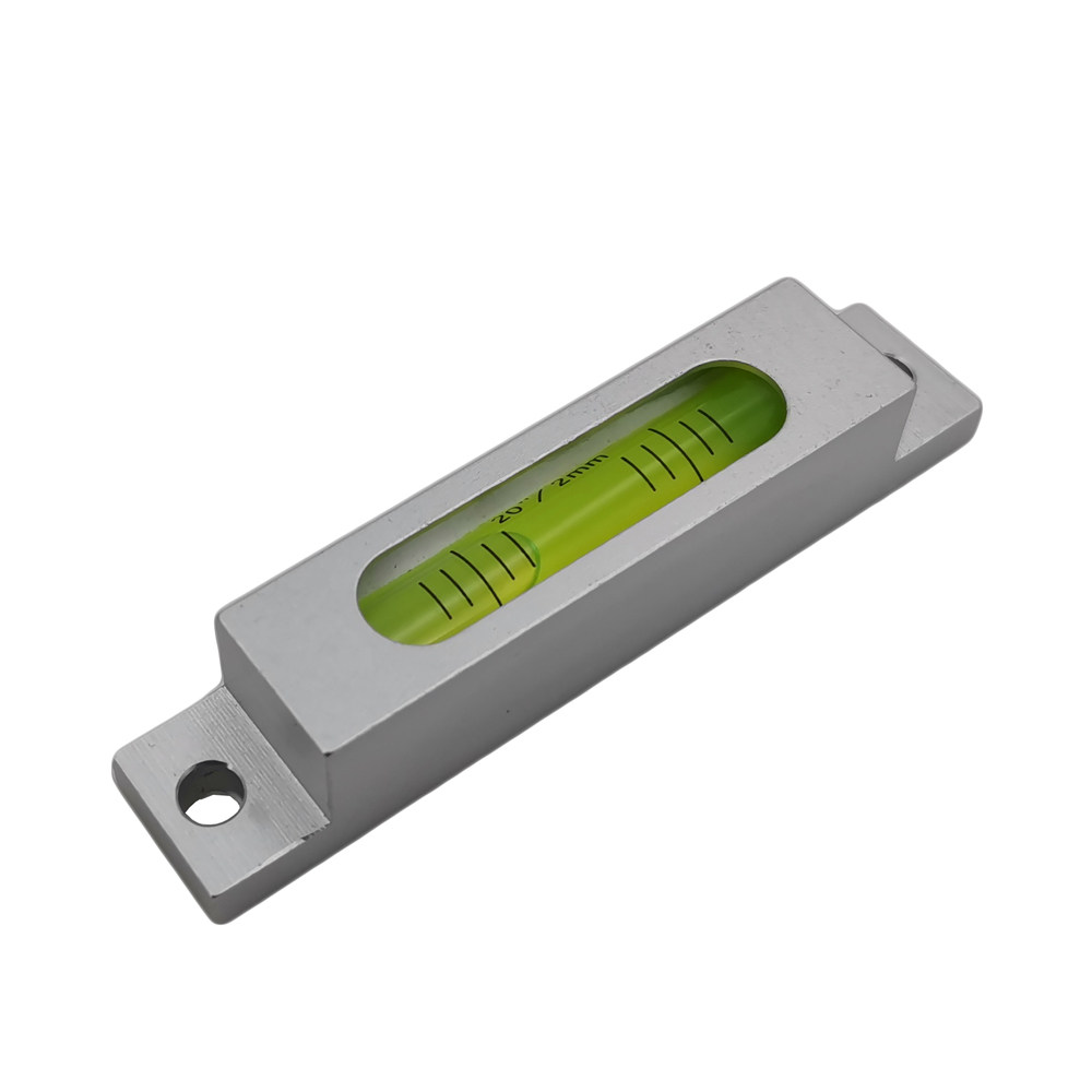 金属高精度水平仪小型条式水准方形水平夜光玻璃水平尺