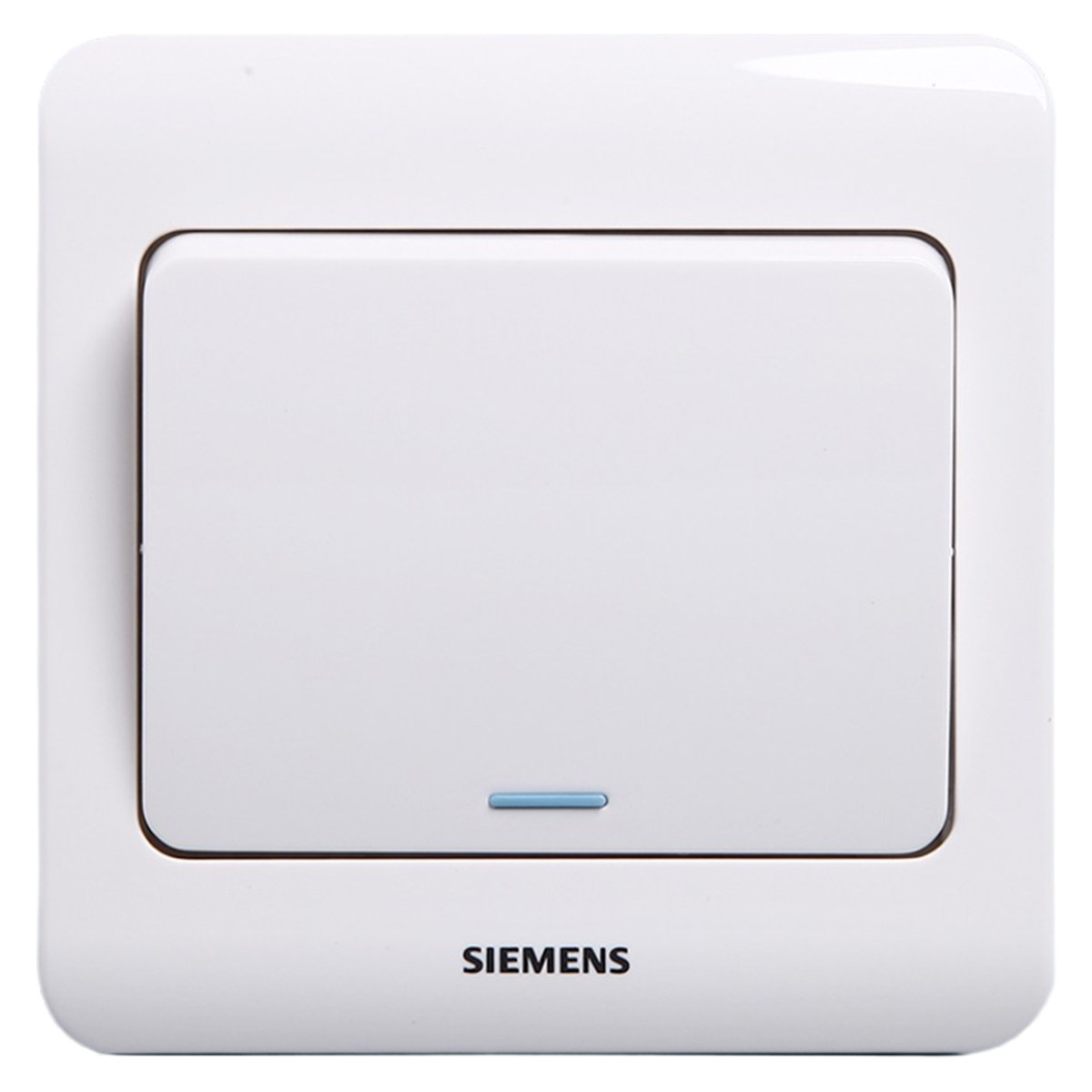 西门子开关插座面板远景雅白开关一开双控荧光单开双双控开关