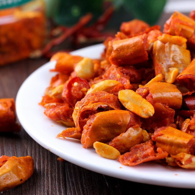 味思香辣2500g1250g辣椒花生零食香脆椒大包装花生