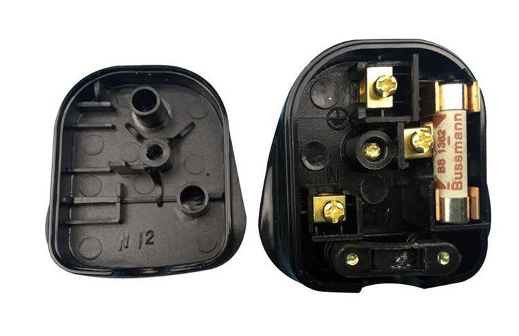 插头英规保险头带三脚方头带港式13a英标fused插头