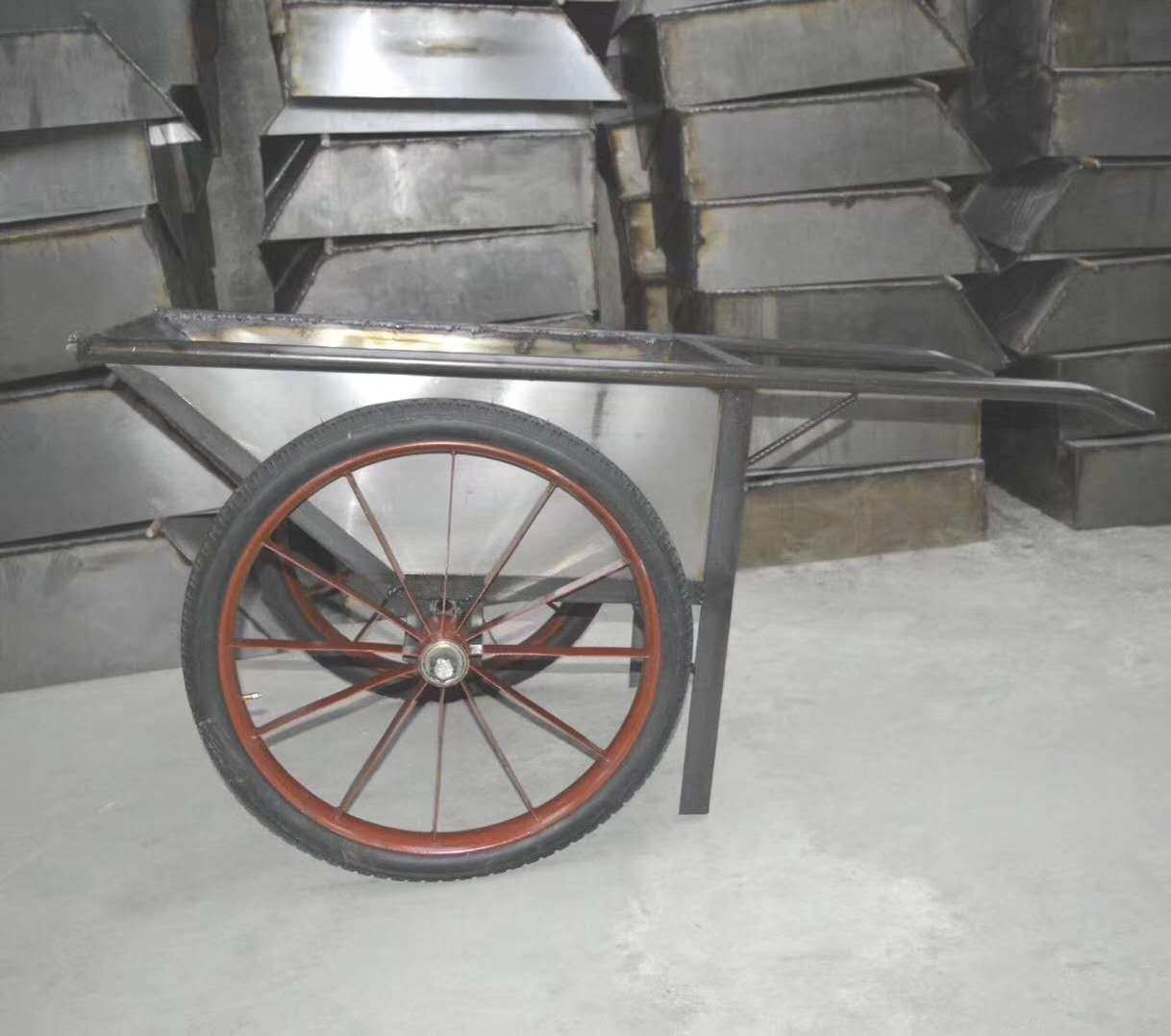 推车工地斗车水泥手推车环保垃圾车拉砖小铁车独轮平板手推车