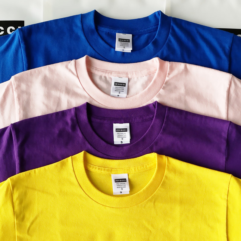 重磅210g日系复古咔叽基础款纯色t大码纯棉短袖t恤打底衫男女同款