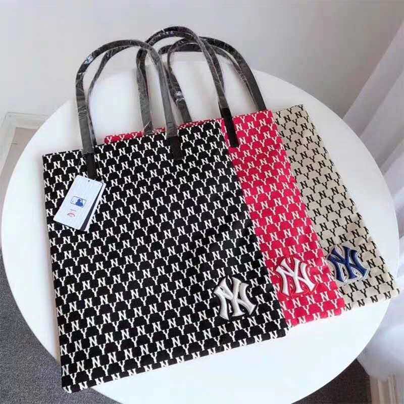 mlbny老花洋基队潮牌大容量女单购物袋女士包袋