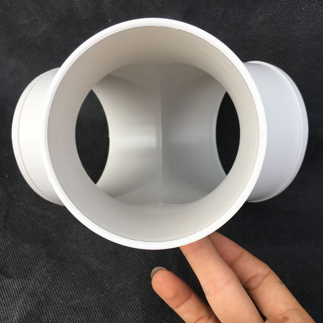 y型塑料三通 卫生间浴霸换气扇排气扇管道排风管三通接头100mm