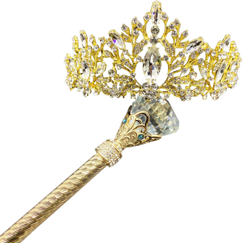 魔法棒权杖国王手杖公主成人皇冠女孩水晶天使翅膀