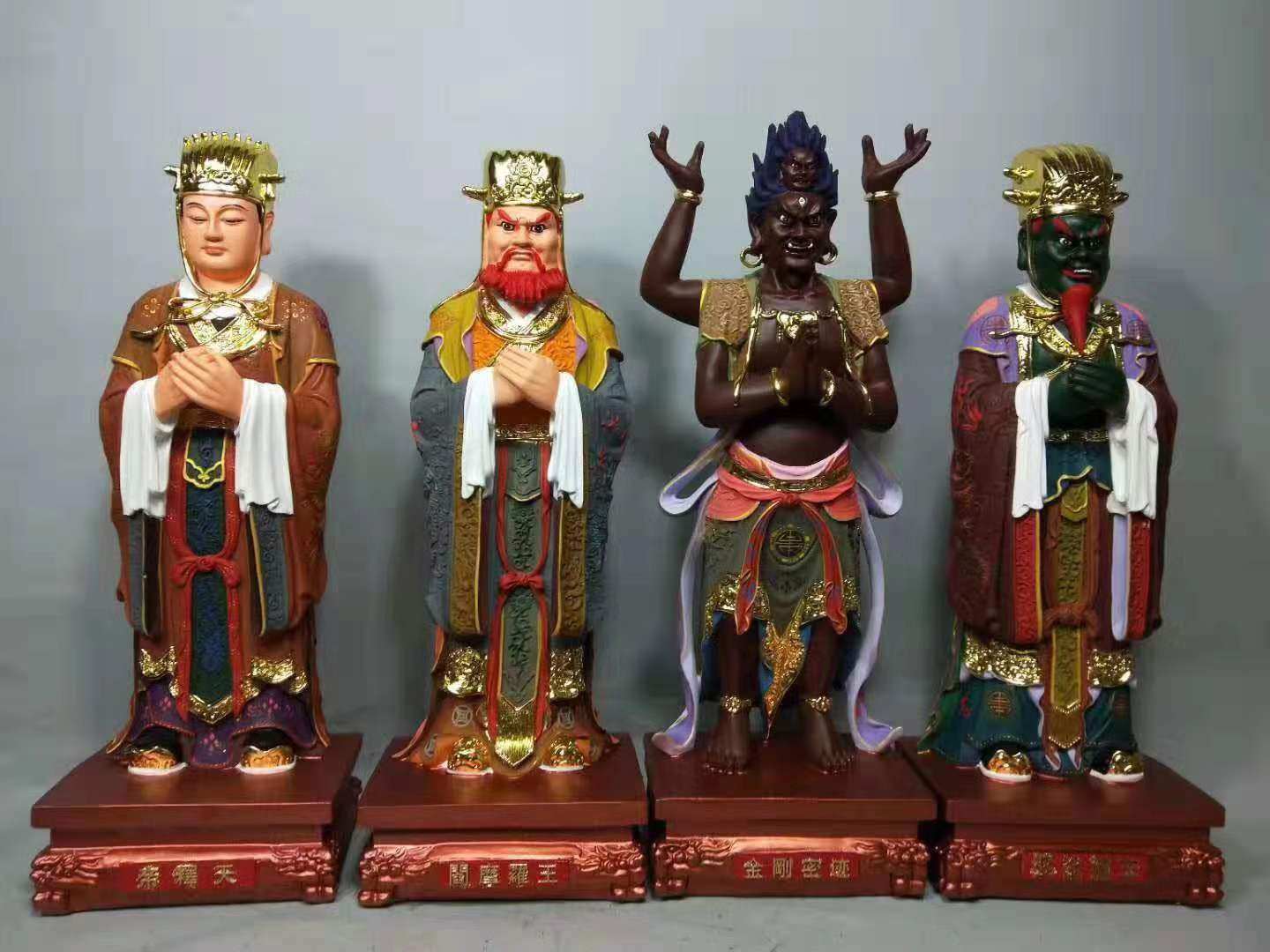 诸天二十四19寸树脂玻璃钢佛像神像48厘米佛堂寺庙摆件