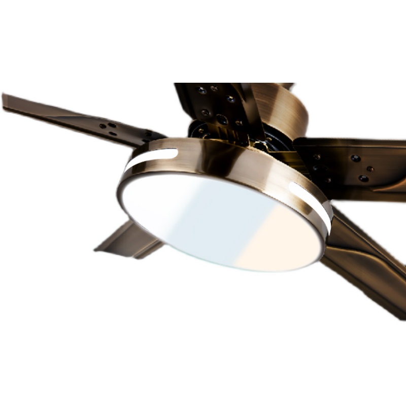 奥克斯铁叶吊扇五叶卧室电风扇简约复古客厅家用吊扇