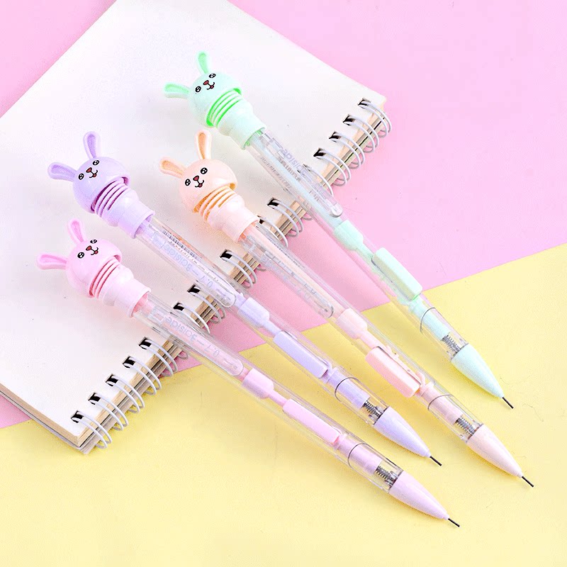 小学生自动铅笔笔芯安全活动动笔可爱超萌卡通铅笔