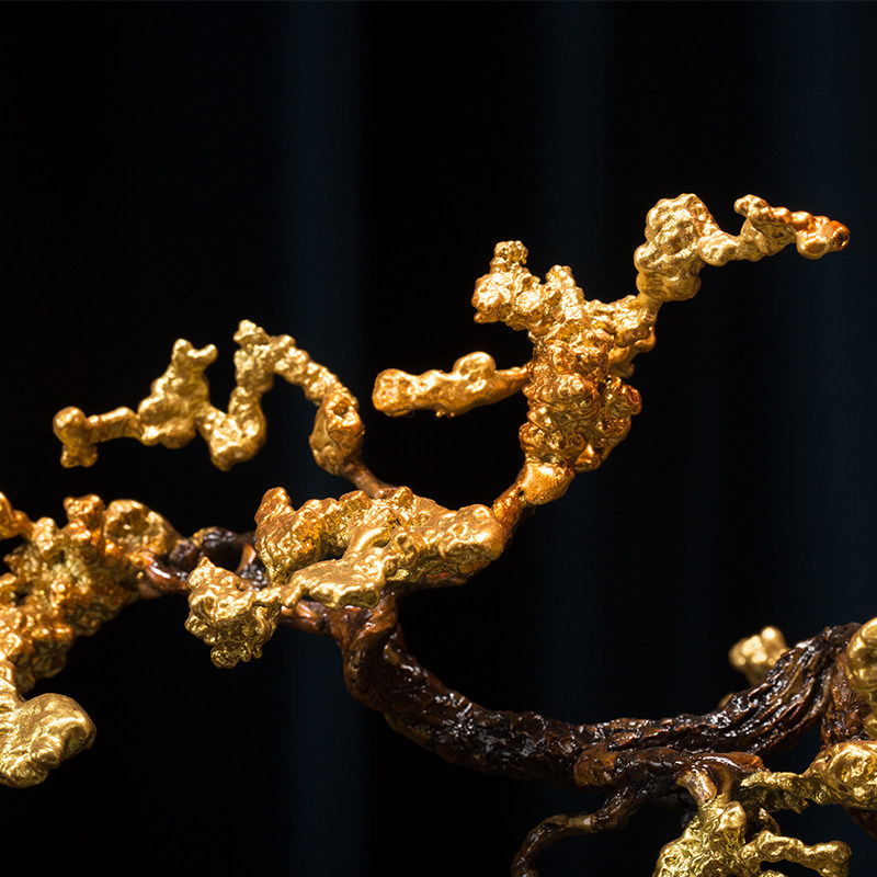 朱炳仁中式限量收藏品省大师亲作熔铜摆件华瑞锦绣艺术摆件