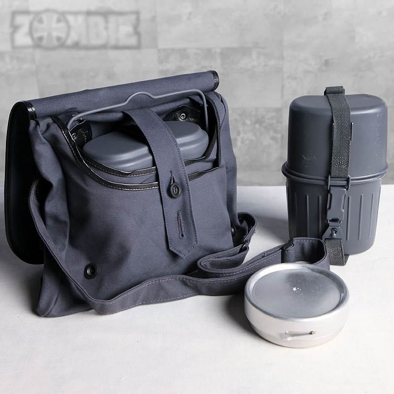 德军德国公发军版原品饭盒水壶四件套餐具野营野炊便当盒户外铝制