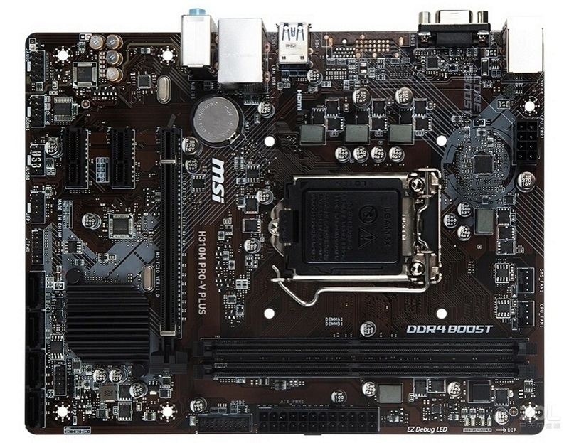 微星h310mprovplus电脑台式机主板lga1151架构支持主板