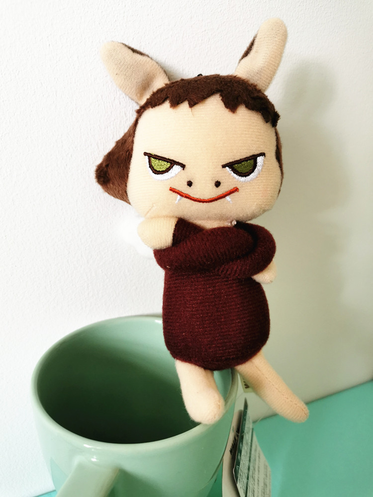 日本代购奈良美智挂件恶魔天使翅膀娃娃公仔挂件包挂钥匙扣nara