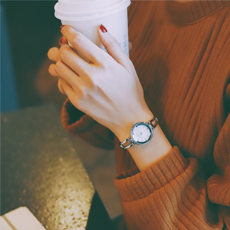 手表女ins风 森系学院风简约气质细带小巧文艺复古女生学生小表盘